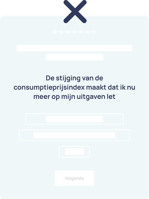 voorbeeld in verband met het formuleren van een stelling of vraag