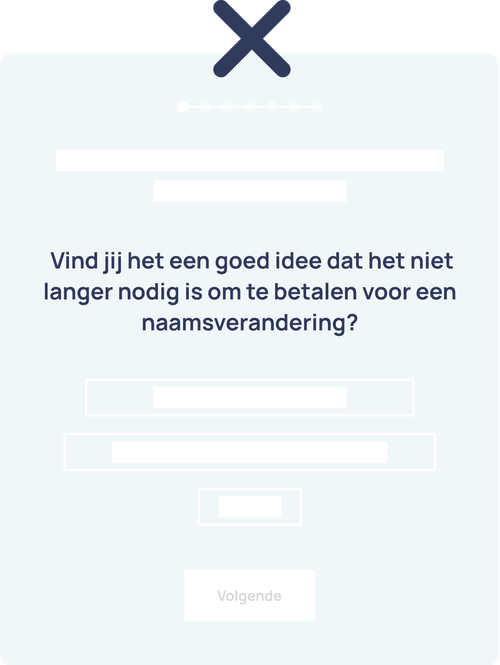 voorbeeld in verband met het formuleren van een stelling of vraag