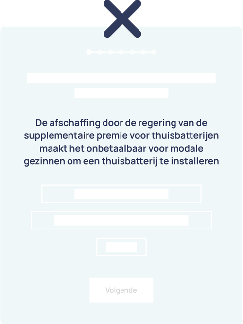 voorbeeld in verband met het formuleren van een stelling of vraag